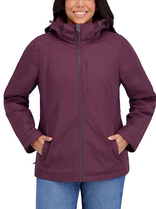 Zeroxposur Purple Insulated Hooded Jacket